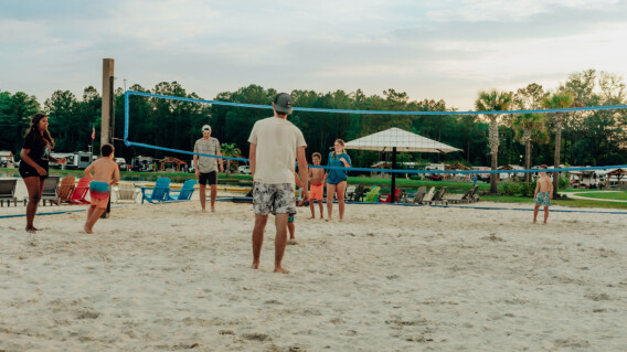 Island oaks vollyball court