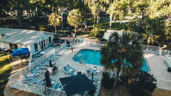 Southern hammock pool aerial